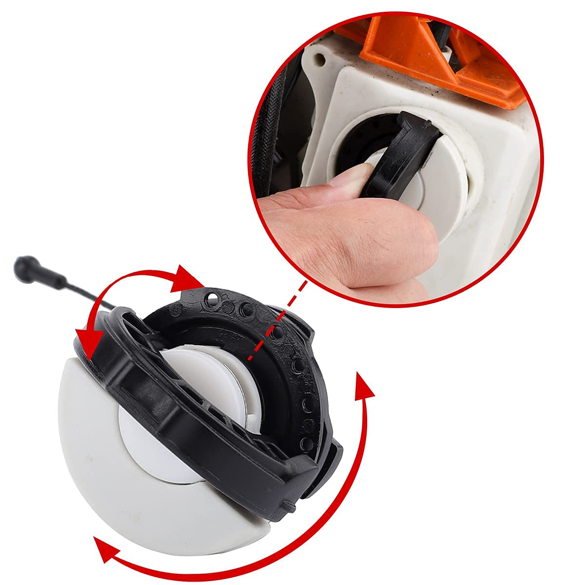 Hipa gas cap for Stihl MS290 supports steady fuel containment