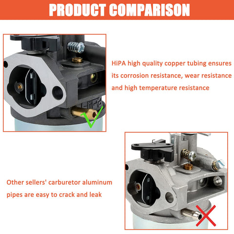 Hipa GCV160 air filter included protects engine from contaminants