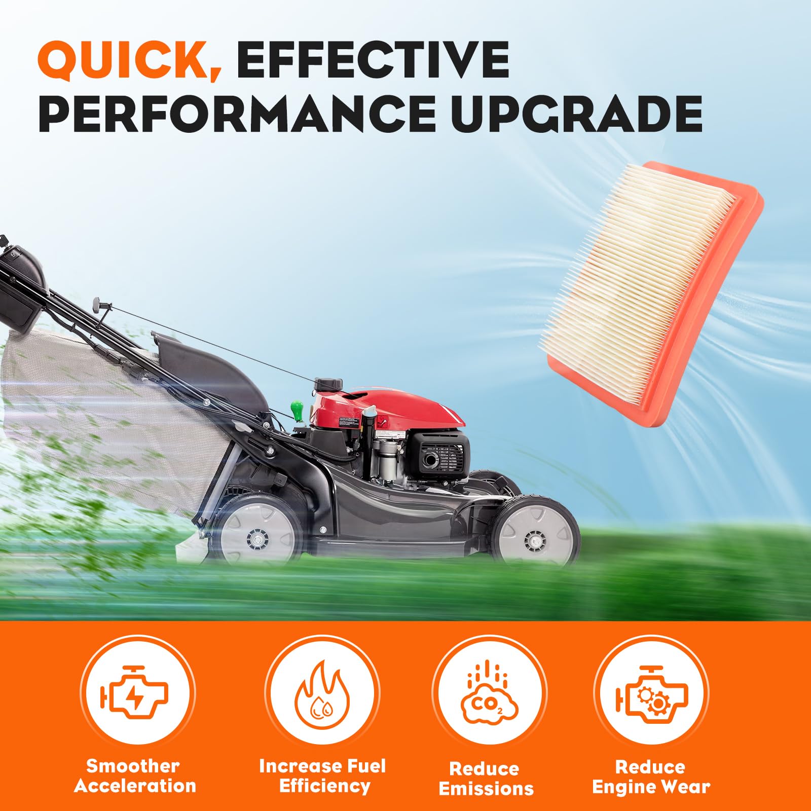 Hipa GCV160 air filter dimensions for precise fit and quick replacement.