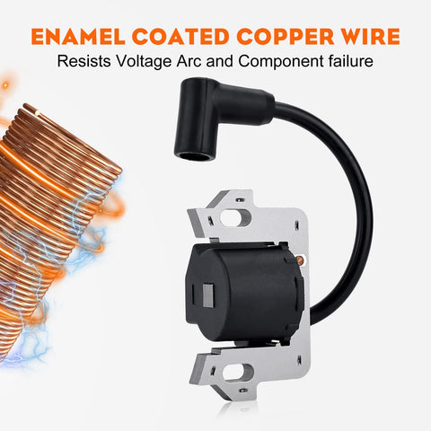 Hipa GCV160 ignition coil wiring detail reveals insulated leads for secure connection.