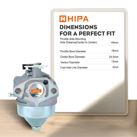 Hipa GCV190 HRX217 carburetor performance chart suggesting efficiency gains