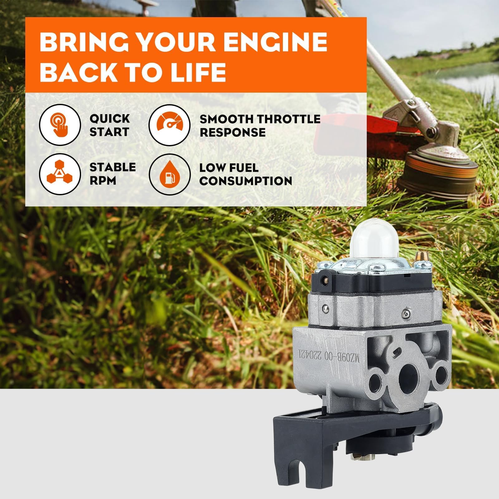 Hipa GX35 carburetor installation view for Honda GX35 series.
