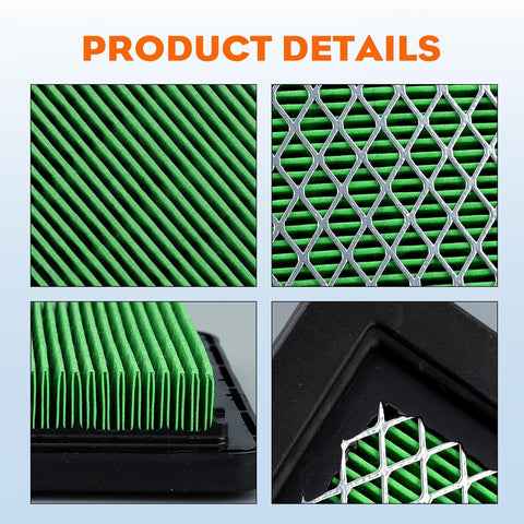 Hipa HRX217 air filter dimensions suitable for Honda HRX and HRR mowers.
