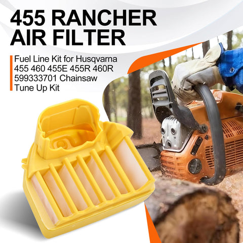 Hipa fuel line kit enhances fuel delivery for Husqvarna 460R and related models.
