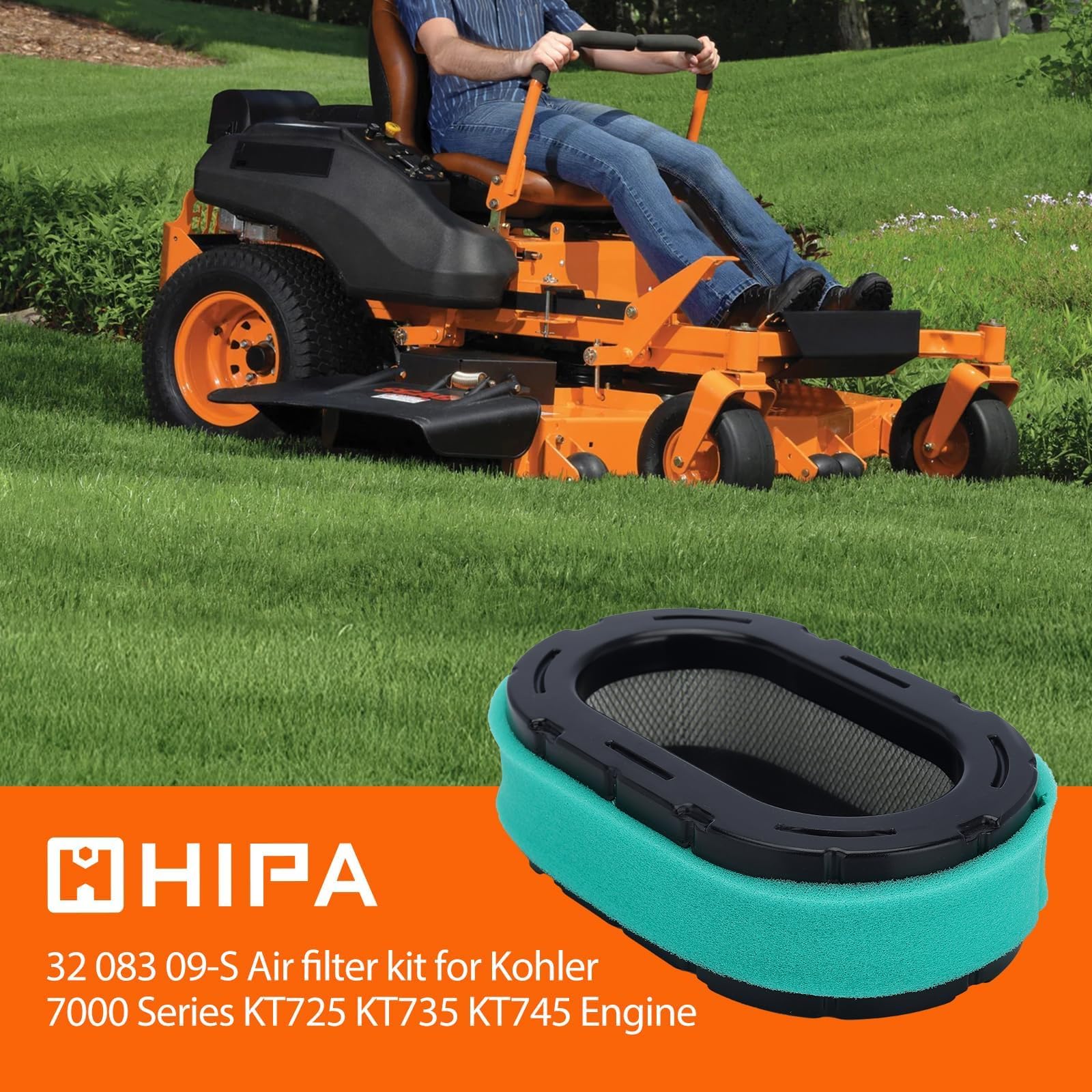 Hipa KH-32-883-09-S1 pre filter aids longer filter life by catching large debris