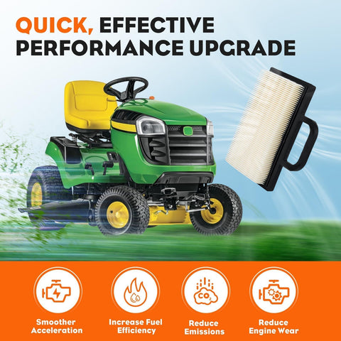 Hipa lawn mower air filter close-up shows durable construction for outdoor use.