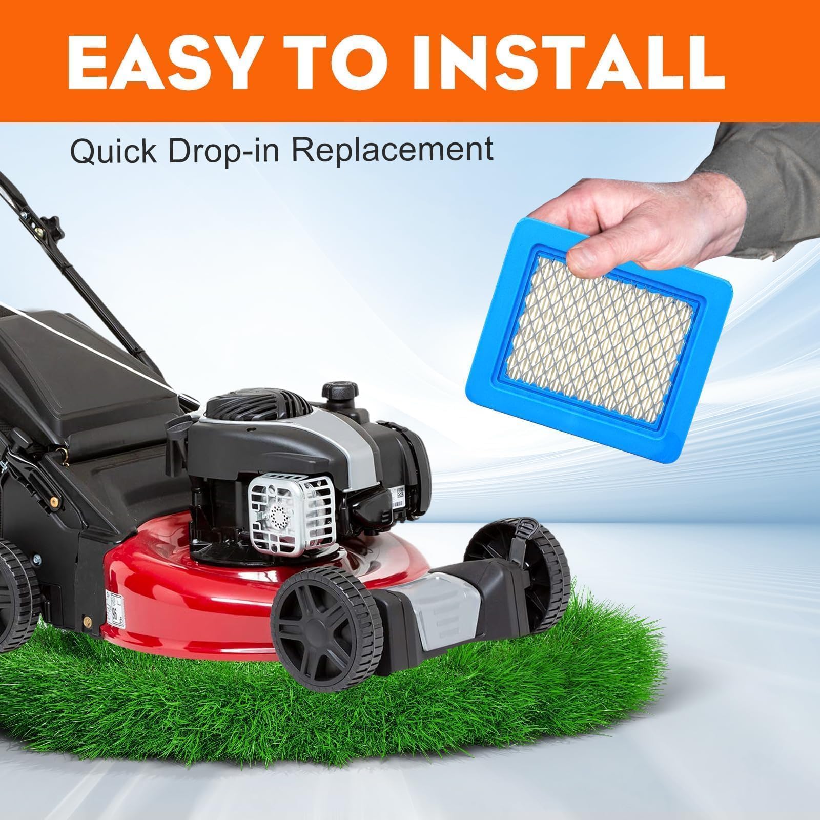Hipa leak-proof seal ensures tighter fit and reduced unfiltered air.