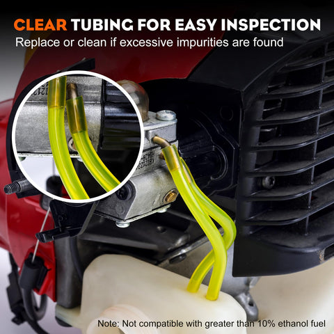 Hipa flexible line stays pliable in cold weather for reliable starts.
