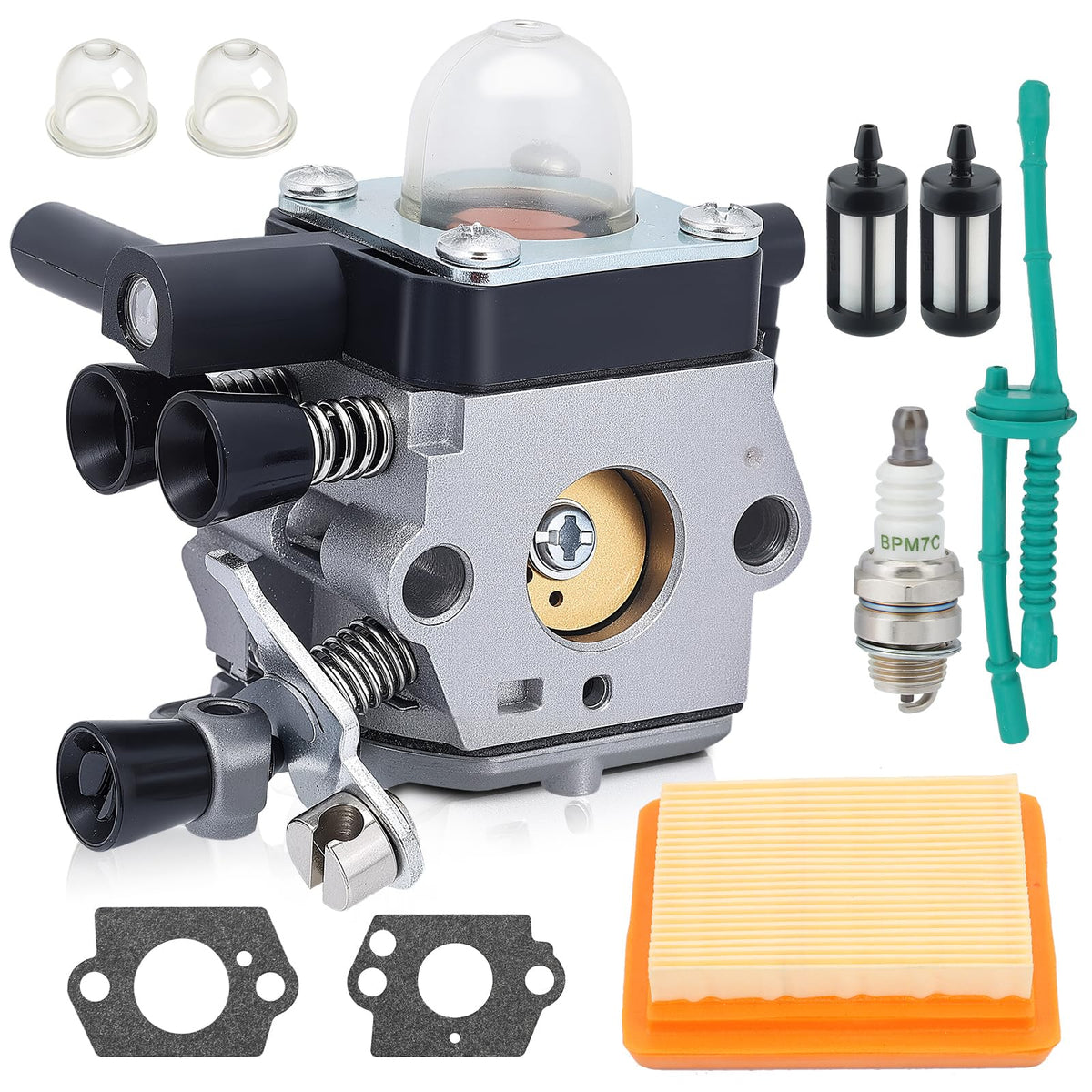 Hipa MM55 carburetor with air filter kit for reliable MM55C engine performance
