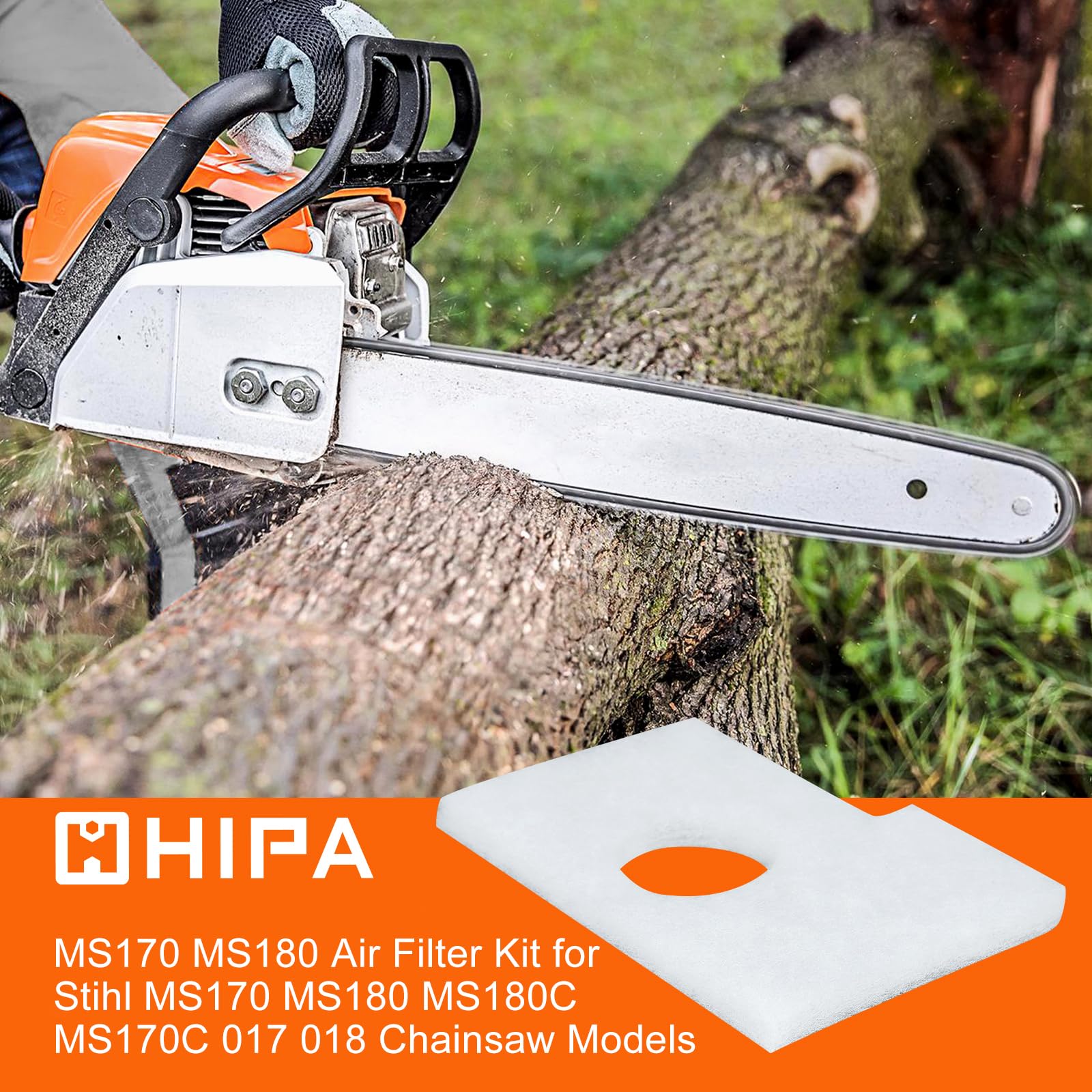 Hipa oil filter for MS170/MS180 protects the engine