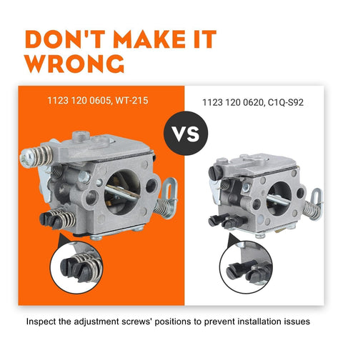 Hipa MS250 carburetor front view shows compact durable body