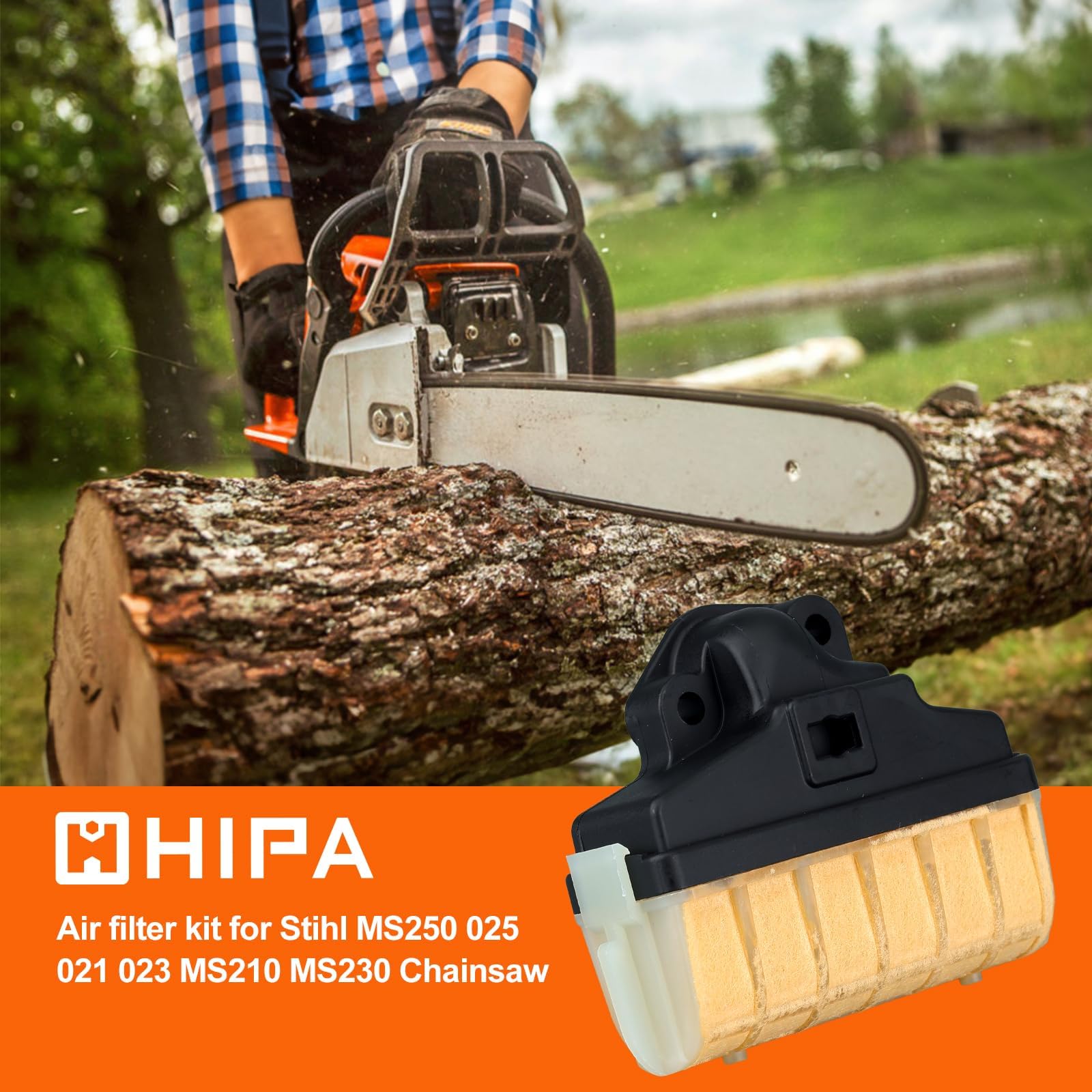 Hipa MS250 fuel line detail highlights reliable fuel delivery for STIHL chainsaws.