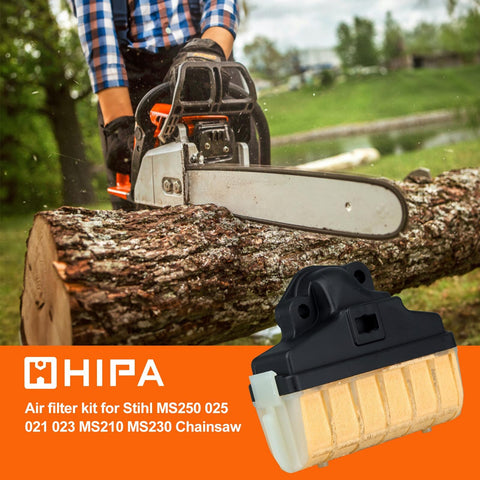 Hipa MS250 fuel line detail highlights reliable fuel delivery for STIHL chainsaws.