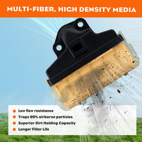 Hipa MS250 oil filter and housing for durable engine protection.