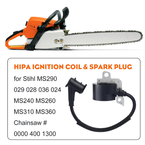 Hipa MS290-029 ignition coil packaged for ready install and quick swap.