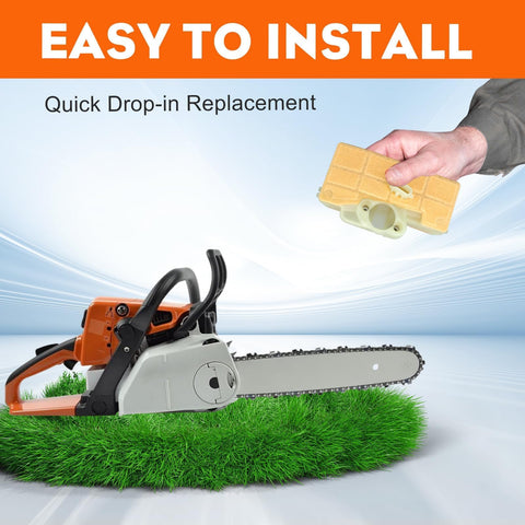 Hipa MS290 air filter installation is simple and tool-free.