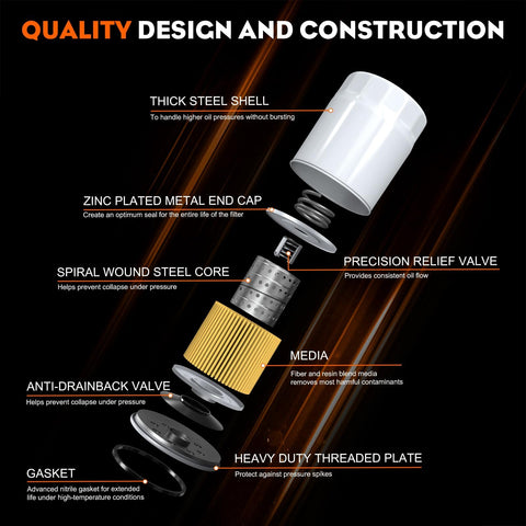 Hipa oil filter 49065-7007 Kawasaki dimension specs emphasize proper thread and O-ring sizing.
