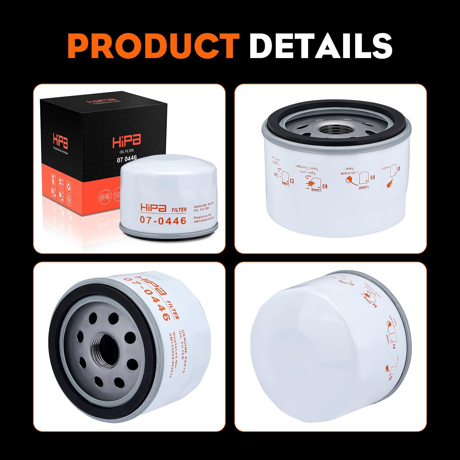 Hipa hot oil resistance label indicates performance under high temperature conditions.