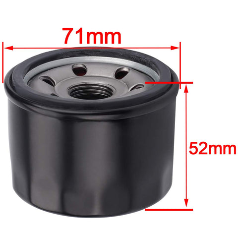 Hipa 951-12690 oil filter side profile showing durable housing and seal