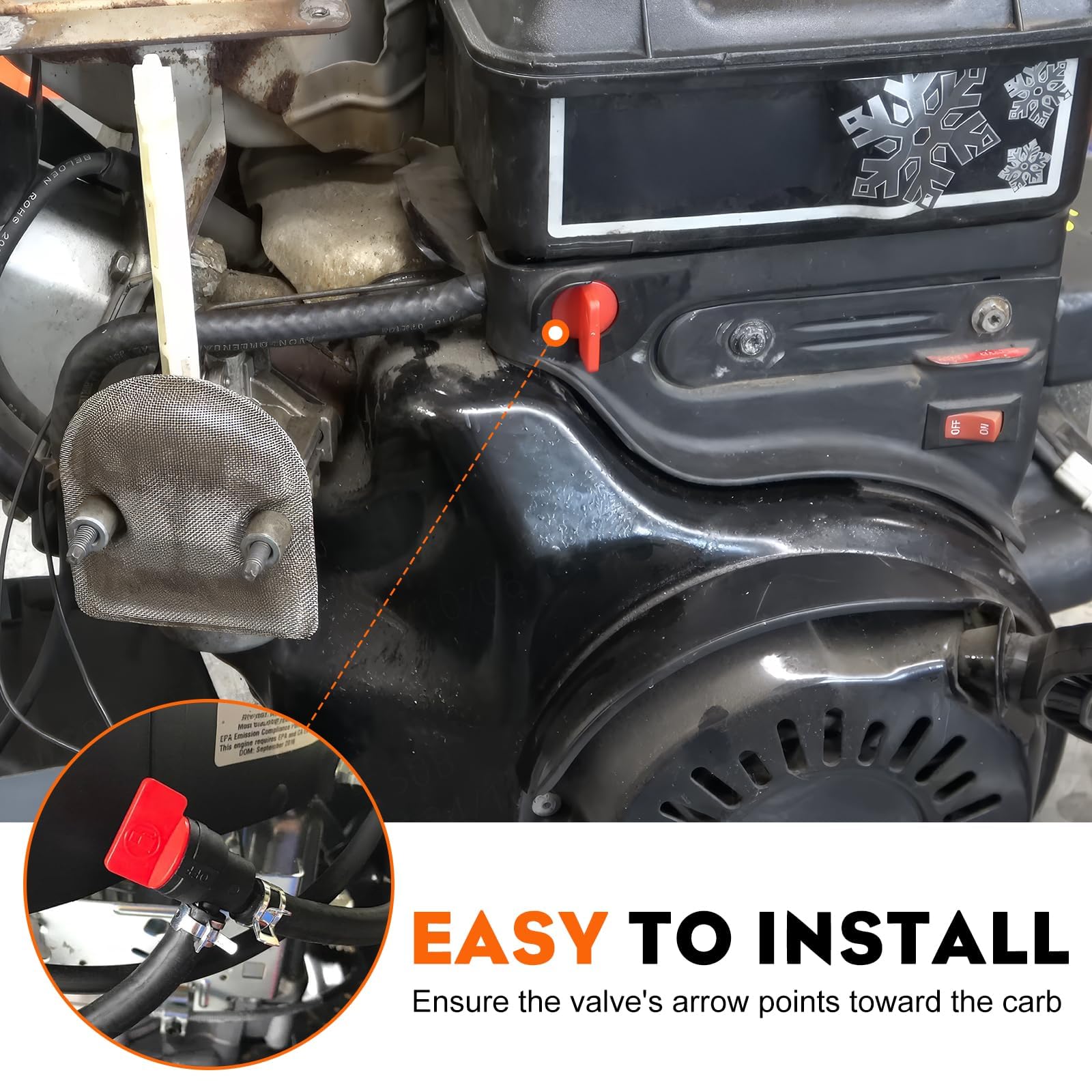 Hipa label highlights Tecumseh compatibility and part numbers.