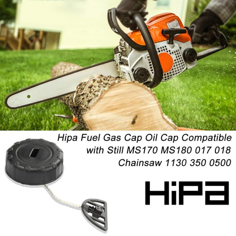 Pack of two Hipa caps for reliable replacement on chain saws.