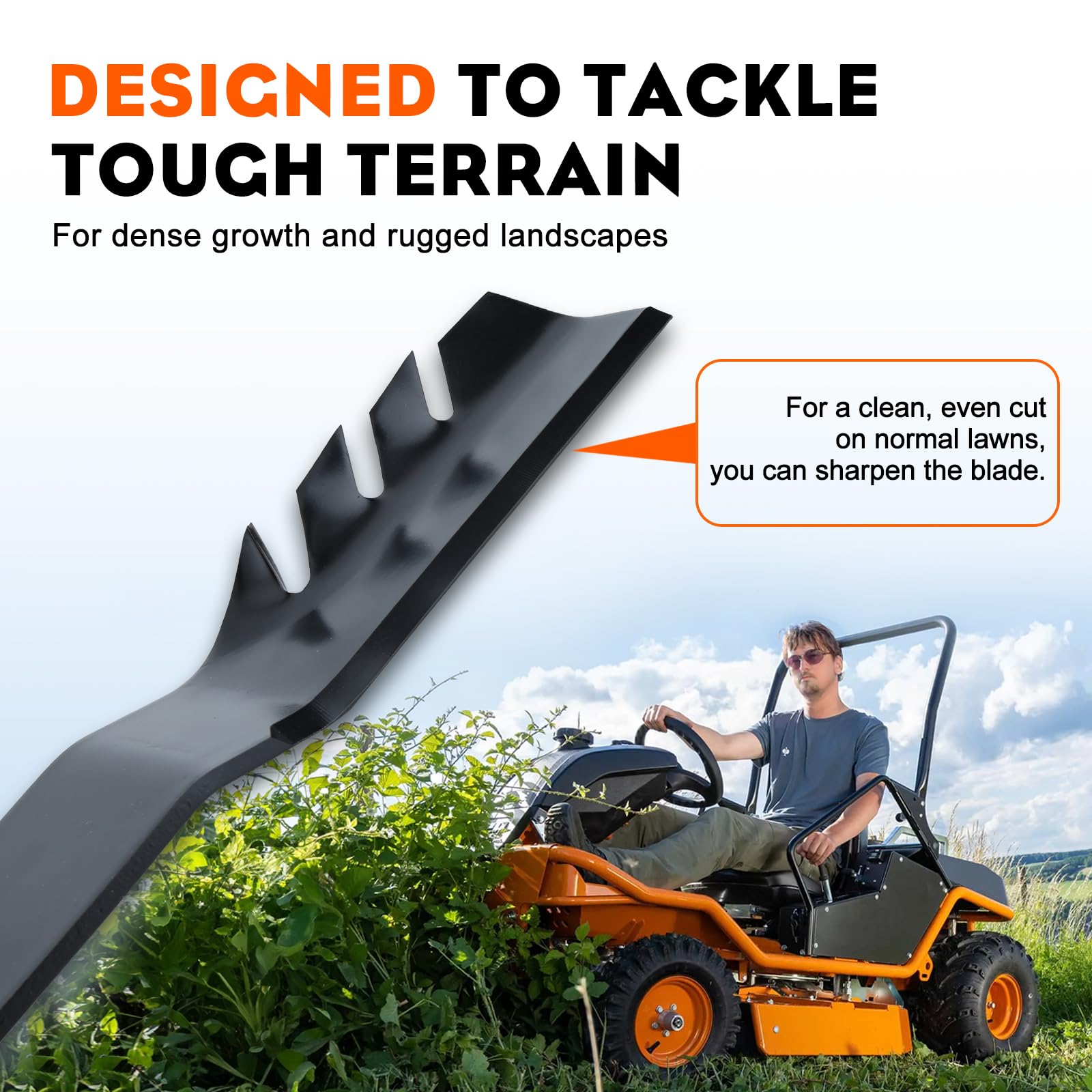 Hipa blade edges coated to resist rust during work.