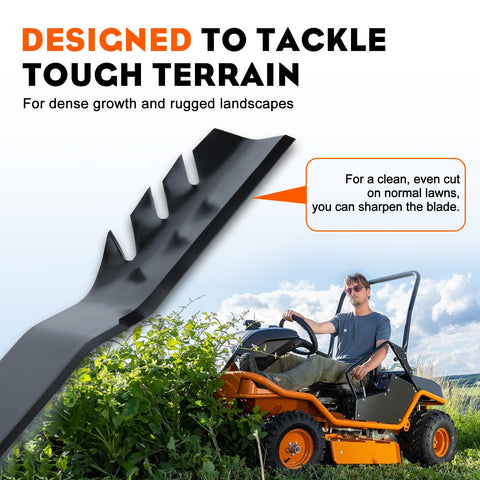 Hipa blade edges coated to resist rust during work.