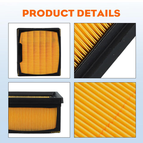 Hipa paper filter inside kit traps dust before it reaches the engine.