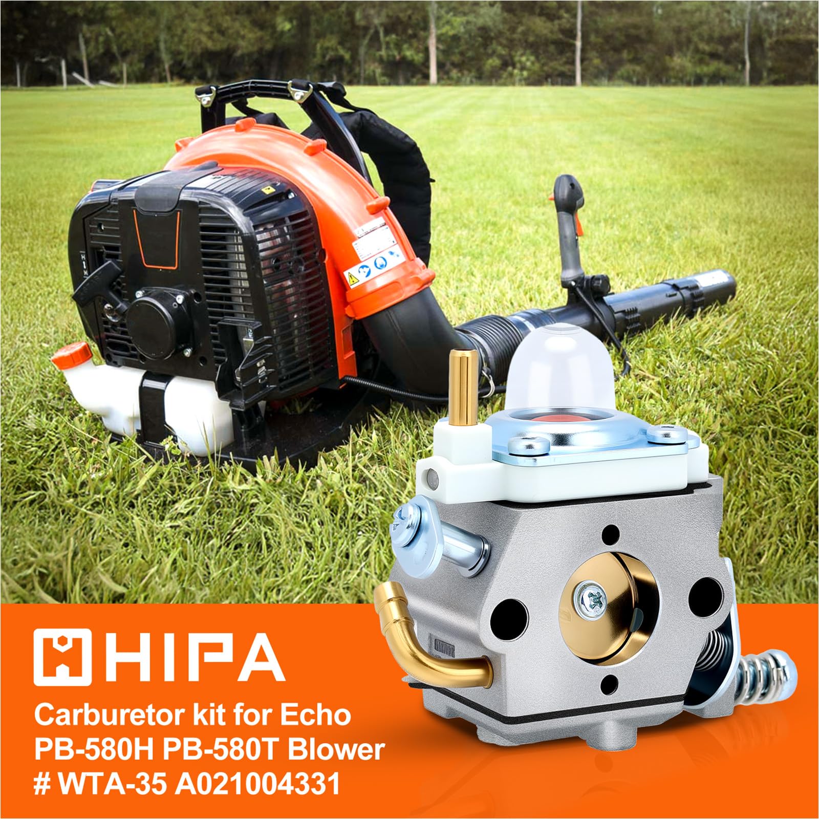 Hipa PB-580T air filter ensures clean intake and smoother operation.
