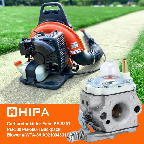 HIPA PB-580T air filter included improves airflow and engine protection.
