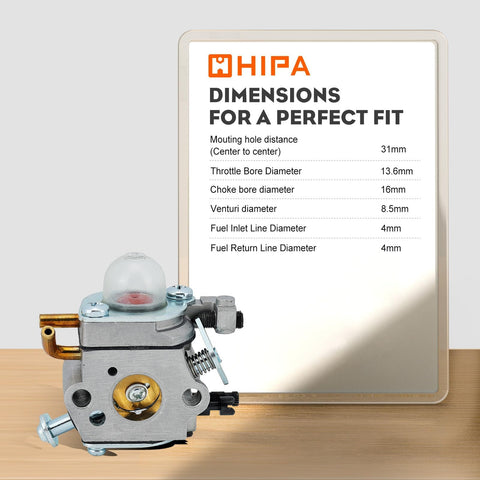Fuel filter in the HIPA PB200 Echo carburetor kit keeps fuel clean