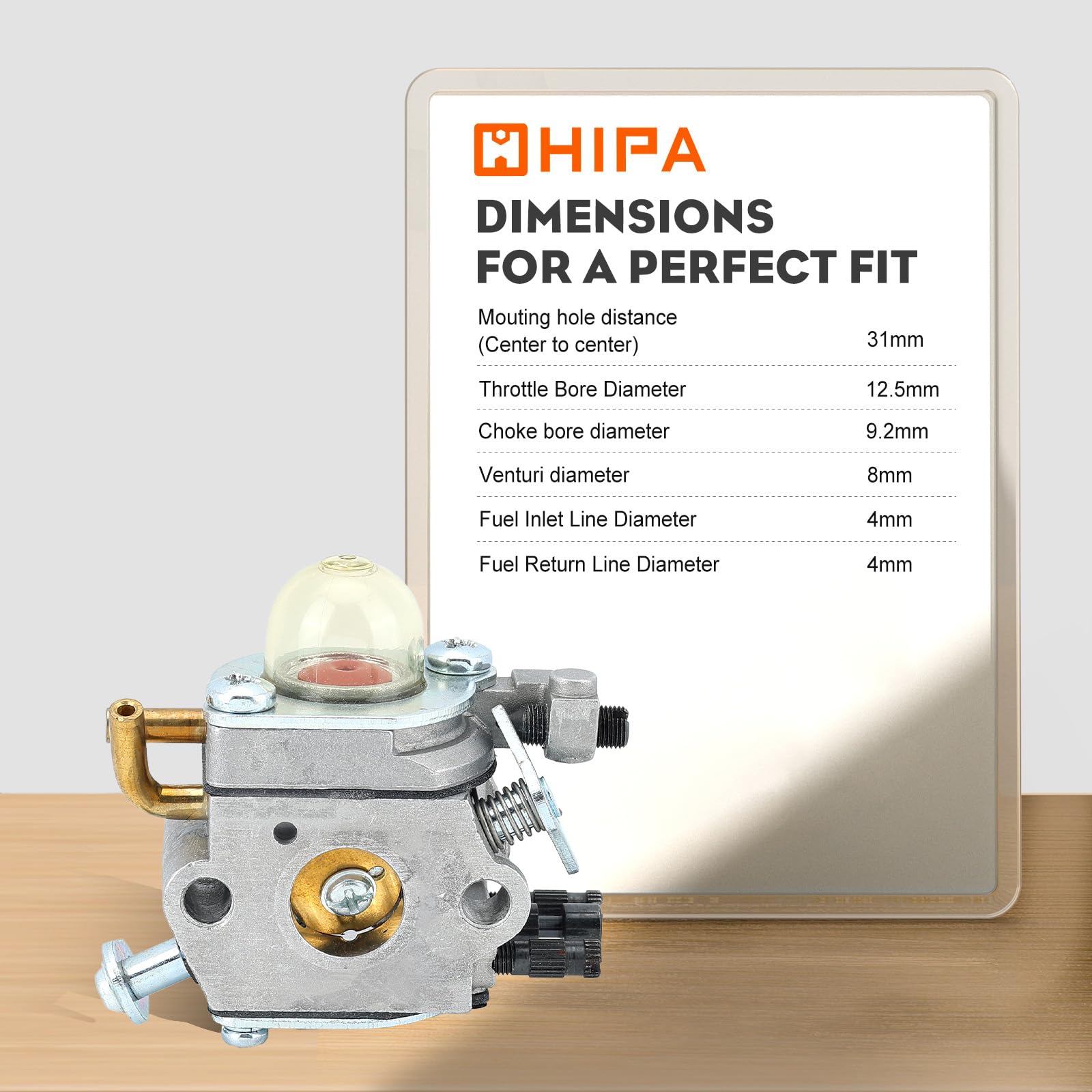 Hipa PB2100 carburetor test verifying engine performance