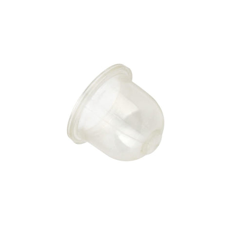 Hipa primer bulb close-up, showing compact, durable plastic construction
