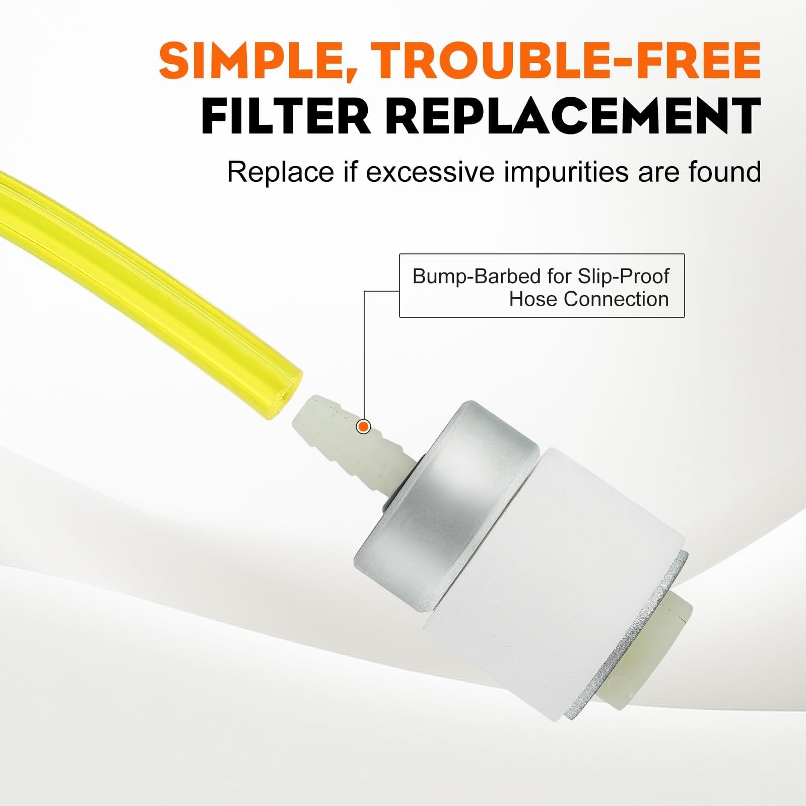 Primer bulb included for easier starting and priming