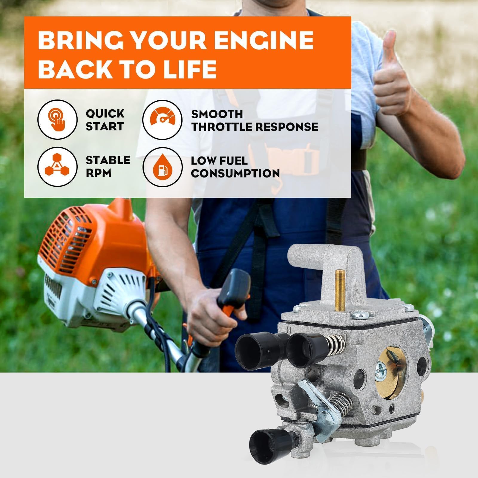 Hipa primer pump for Stihl carb for easy starts