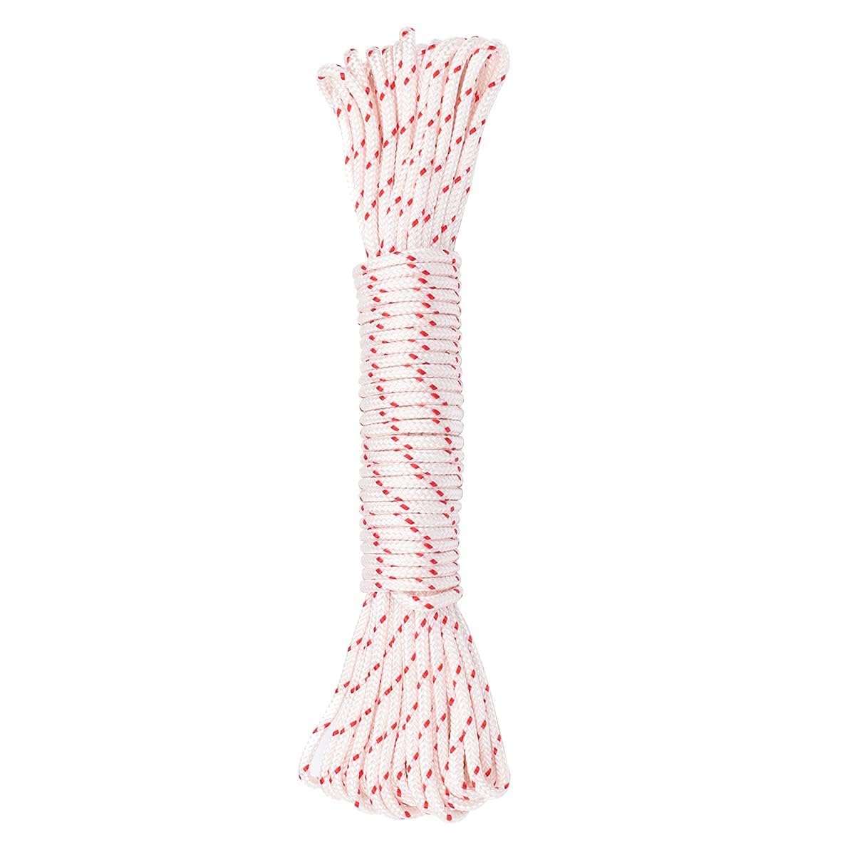 Hipa Recoil starter rope, 10m length, 3mm diameter, ideal for smooth lawn mower starts.