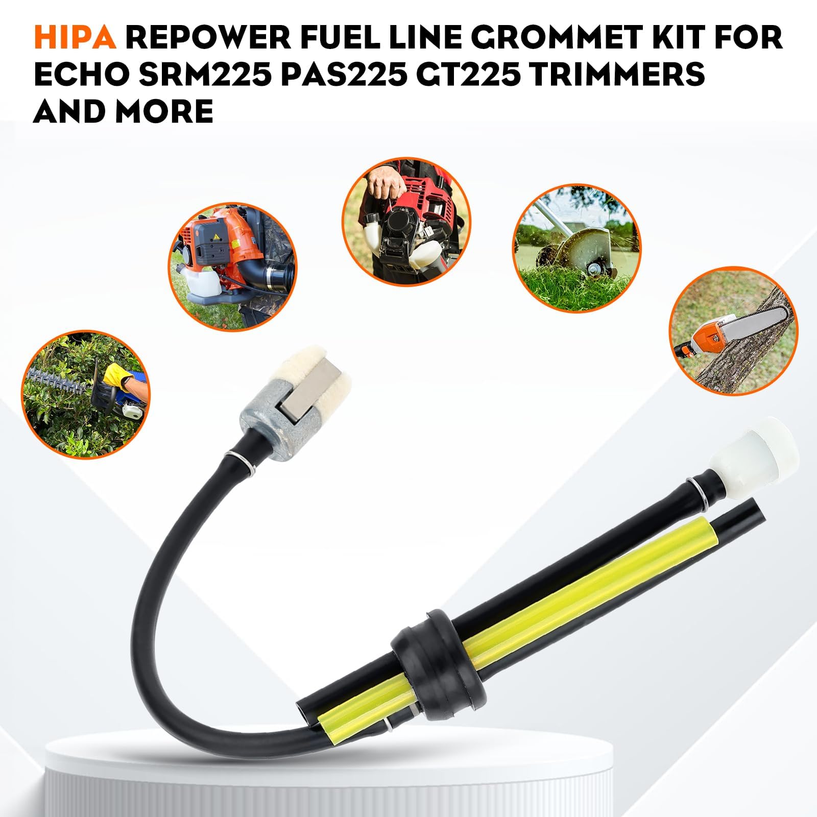 Hipa fuel line kit for Echo edger PE200 series, ready for quick fit.