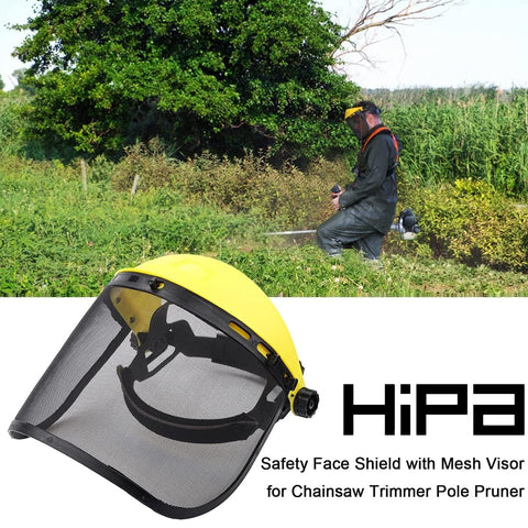 Hipa Safety Face Shield mesh visor provides clear visibility while guarding the eyes