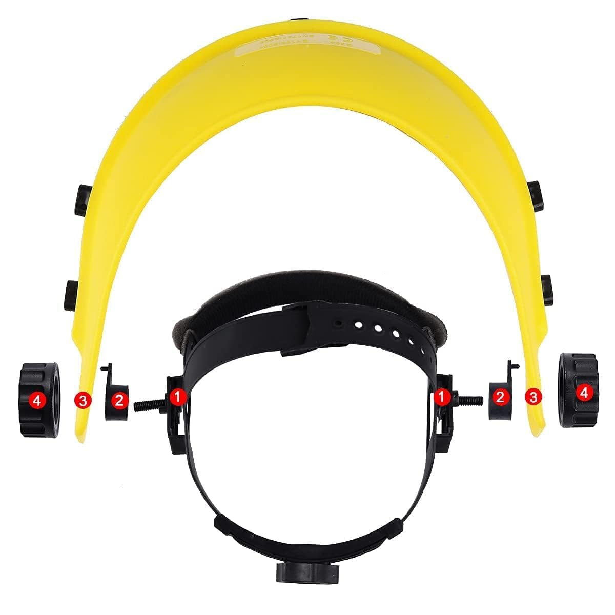 Hipa Safety Face Shield protective visor maintains visibility while shielding the face