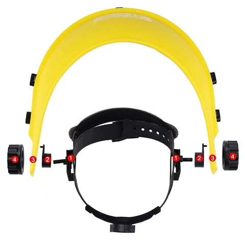 Hipa Safety Face Shield protective visor maintains visibility while shielding the face