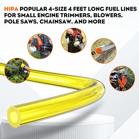 Hipa small-engine fuel line kit ready for mower or trimmer repairs.