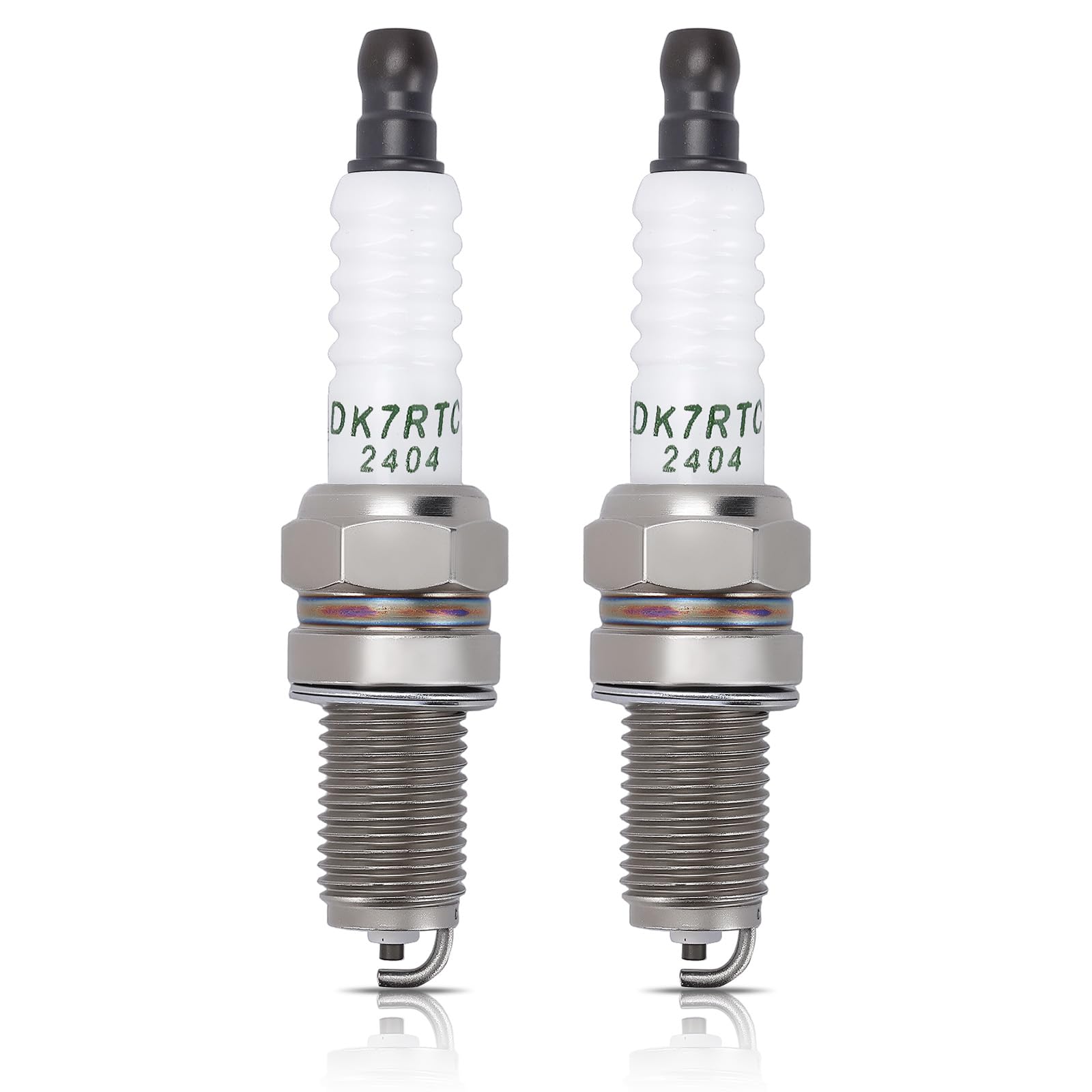 Hipa spark plug DCPR6E front view shows compact design for Kohler engines