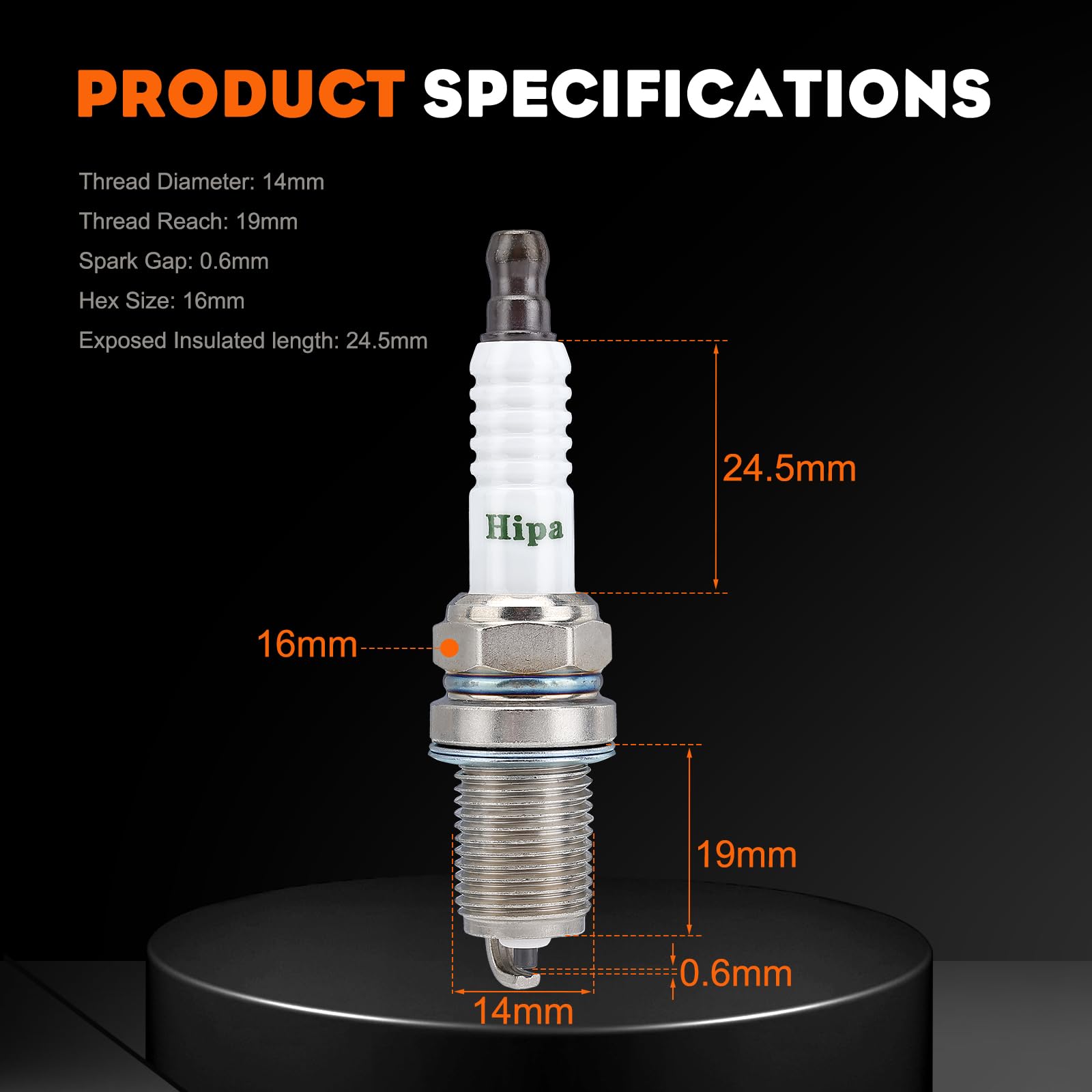 Hipa RC12YC electrode detail for reliable ignition