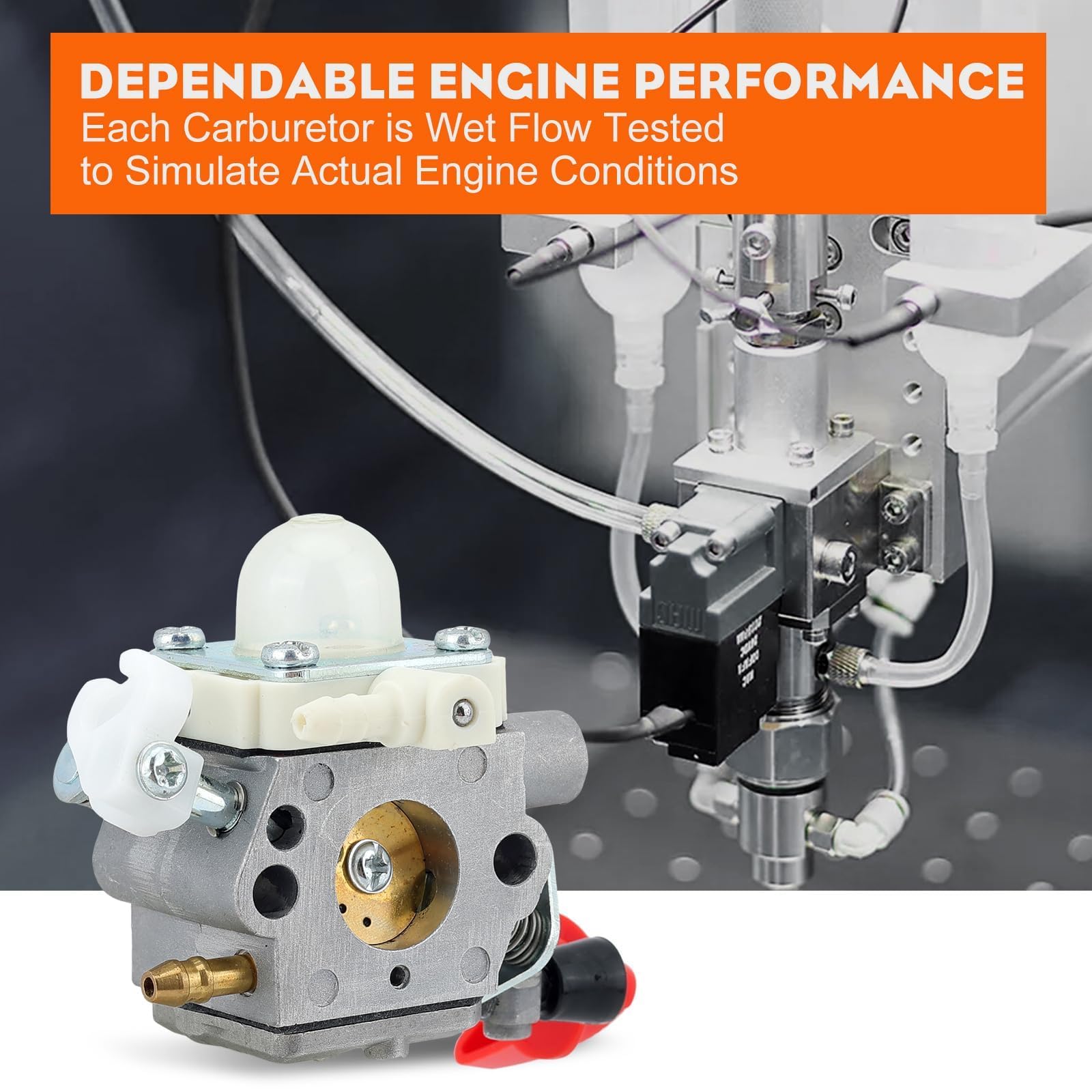 Hipa spark plug included for reliable starts and steady combustion.