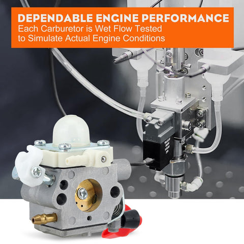 Hipa spark plug included for reliable starts and steady combustion.