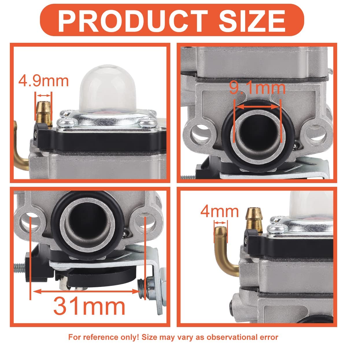 Hipa spark plug promotes efficient ignition and starts.