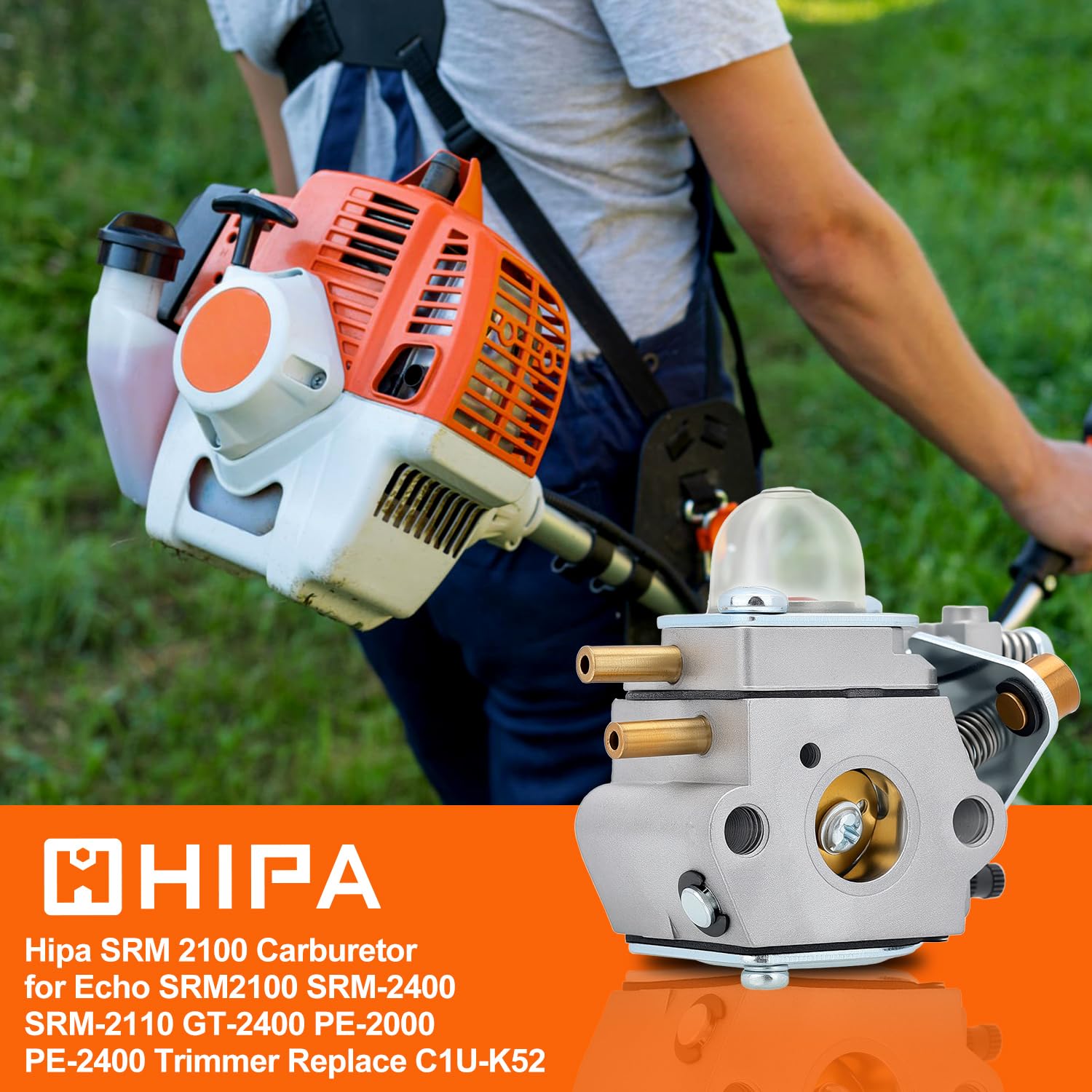 Ready-to-run Hipa SRM 2100 carburetor for immediate engine performance