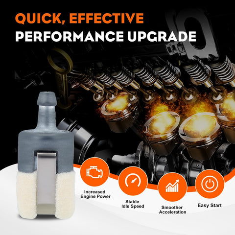 Hipa SRM210/SRM225 fuel filter included for compatibility