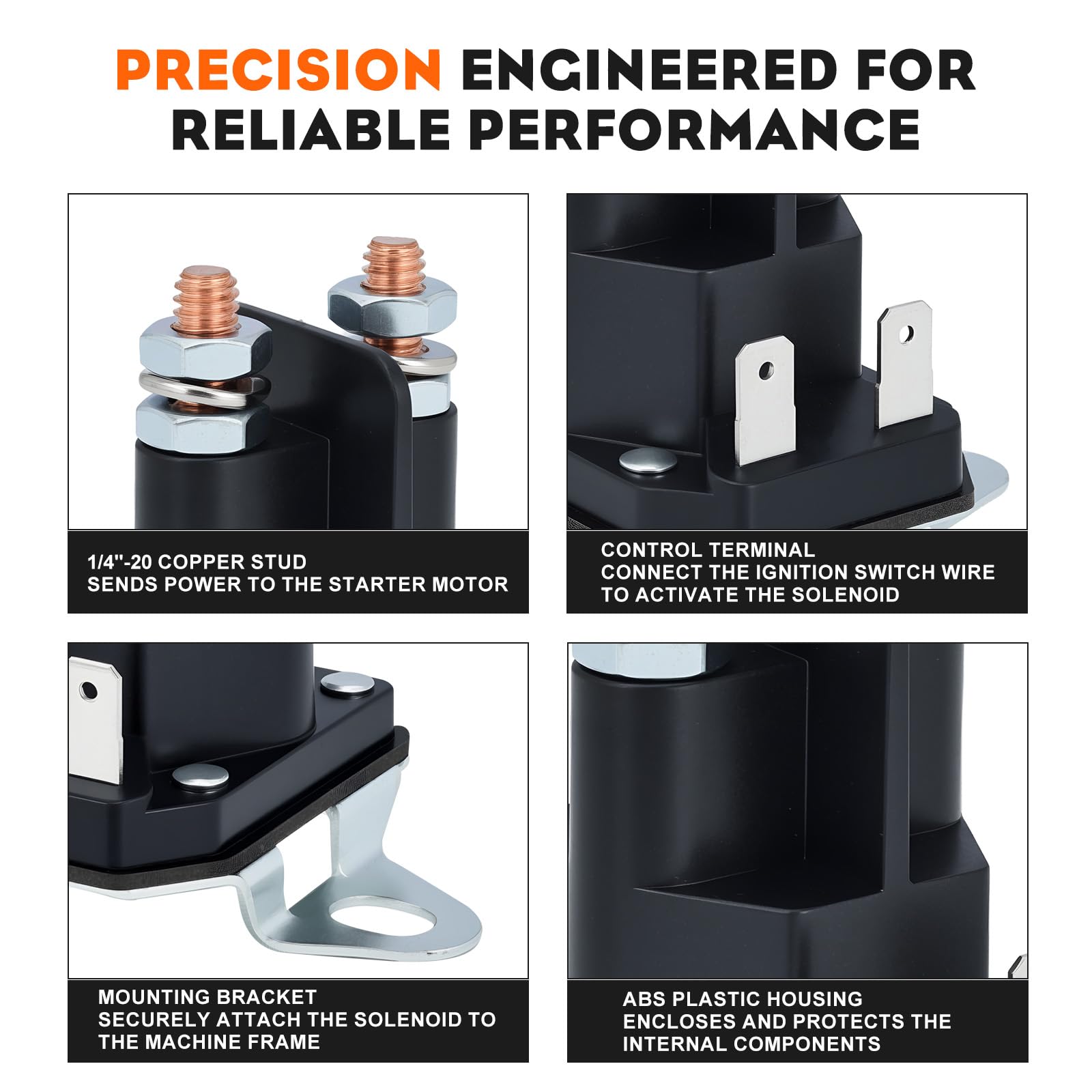 Hipa 4-terminal contact design supports quick connection to spade terminals