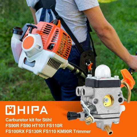 Hipa STIHL FS90R carburetor assembly for compatible models.